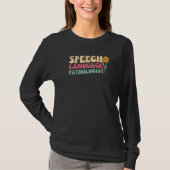 Speech Language Patholoog Slp Speech Therapy Pat T-shirt (Voorkant)
