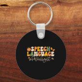 Speech Language Patholoog Speech Therapy Thanksg Sleutelhanger (Voorkant)