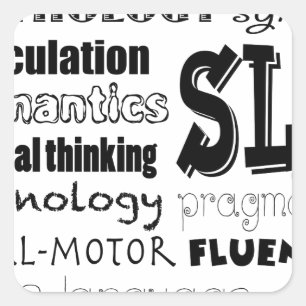 Speech Language Patholoog Vierkante Sticker