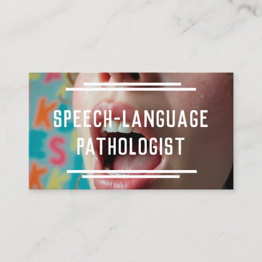 Speech Language Patholoog Visitekaartje (Voorkant)