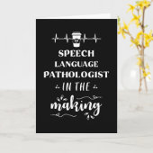 Speech Language Therapist Training Cadeaus Kaart (Gele Bloem)