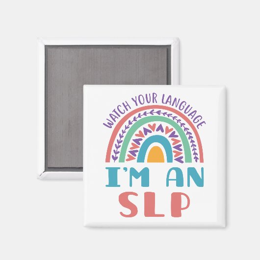 Speech Pathologist Bekijk je taal als SLP Magneet (Voorkant / Achterkant)