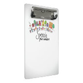 Speech Pathologist Mini Clipboard Klembord (Schuin)