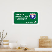 Speech Pathology Next Exit Poster (Keuken)