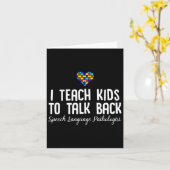 Speech Pathology Therapy Talk Autism Awareness Mon Kaart (Gele Bloem)
