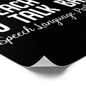 Speech Pathology Therapy Talk Autism Awareness Mon Poster (Hoek)