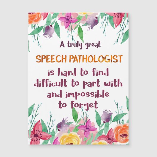 Speech Patholoog Gift School Language Therapist (Voorkant)