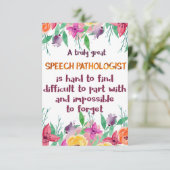 Speech Patholoog Gift School Language Therapist (Staand voorkant)