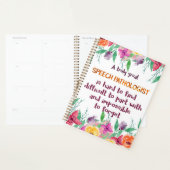Speech Patholoog Gift School Language Therapist Planner (Display)