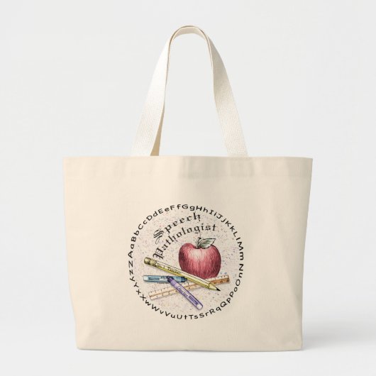 Speech Patholoog Grote Tote Bag (Voorkant)