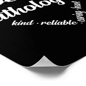 Speech Patholoog Heart Word Cloud Poster (Hoek)