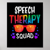 Speech Patholoog Pathology Speech Therapy Squad Poster (Voorkant)