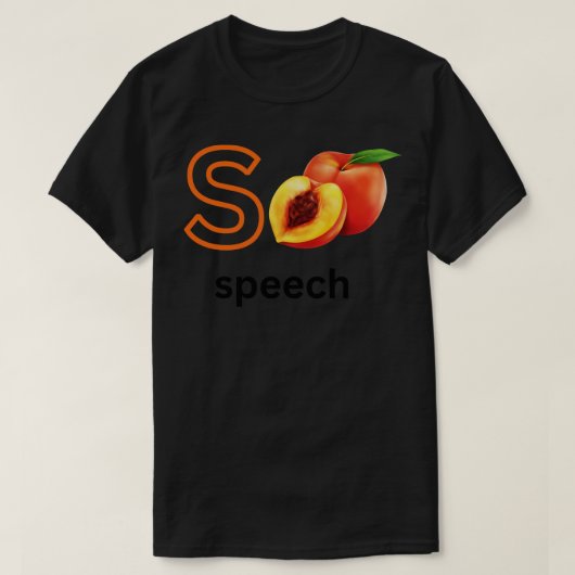 Speech Speech Schattige Speech Therapeut T-shirt (Design voorkant)