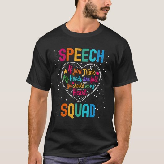 Speech Squad Appreciation Week Terug naar School H T-shirt (Voorkant)