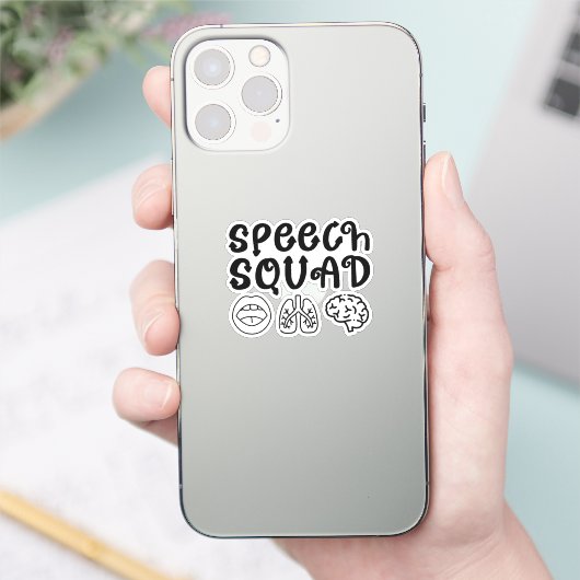 Speech Squad Pathology Teacher Verjaardag Cadeau Sticker (Telefoon)