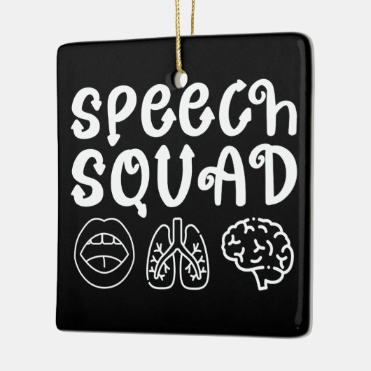 Speech Squad SLP Speech Language Pathologist Grapp Keramisch Ornament (Links)