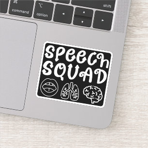 Speech Squad SLP Speech Language Pathologist Grapp Sticker