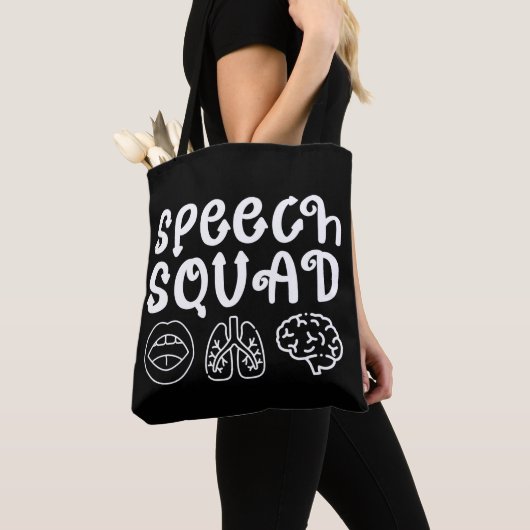 Speech Squad SLP Speech Language Pathologist Grapp Tote Bag (Dichtbij)