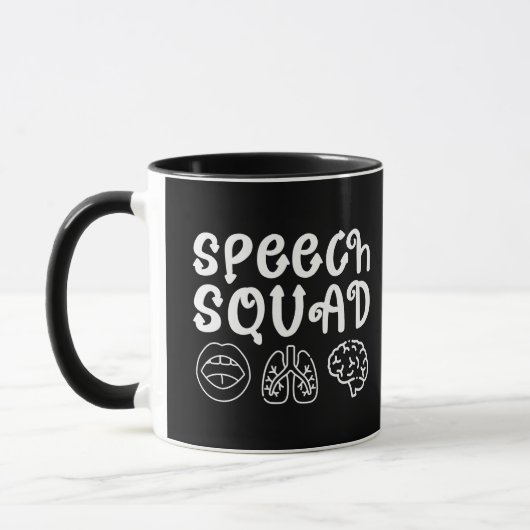 Speech Squad SLP Spraak-taalpatholoog Funny Mok (Links)