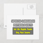 Speech-taalpathologen...slimmer Briefkaart (Voorkant / Achterkant)
