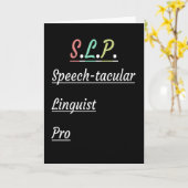 Speech-Tacular Linguist Pro | SLP-cadeau Kaart (Gele Bloem)