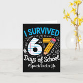 Speech Teacher Survived 67 Days Of School Humor De Kaart (Gele Bloem)