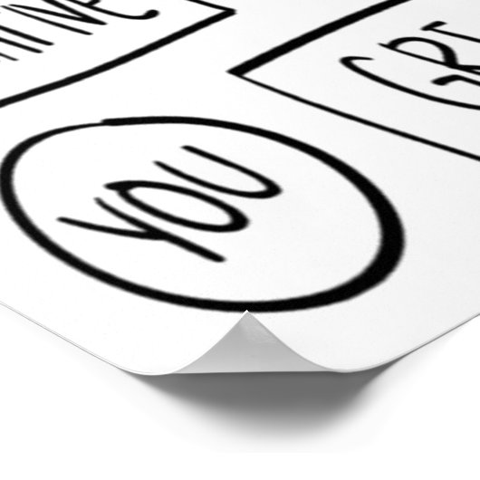 Speech Text Bubble Chat Messaging Life Ideas Co Poster (Hoek)