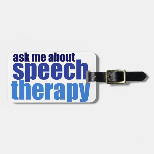 Speech Therapist Bagagelabel (Voorkant horizontaal)