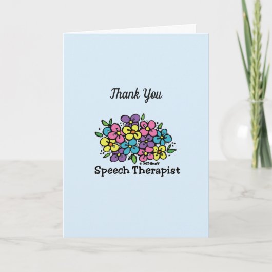 Speech Therapist Bedankt (Voorkant)