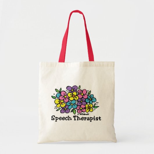 Speech Therapist Blooms1 Tote Bag (Voorkant)