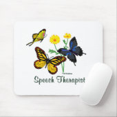 Speech Therapist Butterflies Muismat (Met muis)