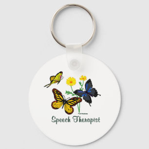 Speech Therapist Butterflies Sleutelhanger