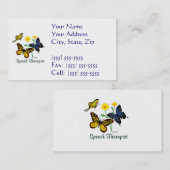 Speech Therapist Butterflies Visitekaartje (Voorkant / Achterkant)