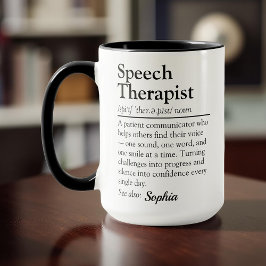 Speech Therapist Definition Personalized Gift Mok