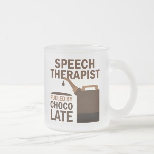 Speech Therapist (Funny) Chocolate Matglas Koffiemok (Rechts)