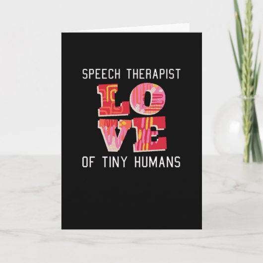 Speech Therapist Gift Kaart (Voorkant)