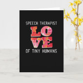 Speech Therapist Gift Kaart (Gele Bloem)