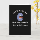 Speech Therapist Gift Kaart (Gele Bloem)