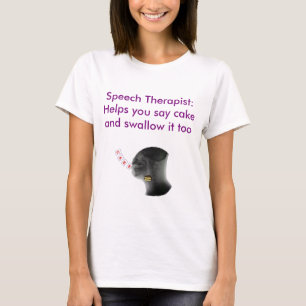 Speech Therapist help je om taart te zeggen en doo T-shirt