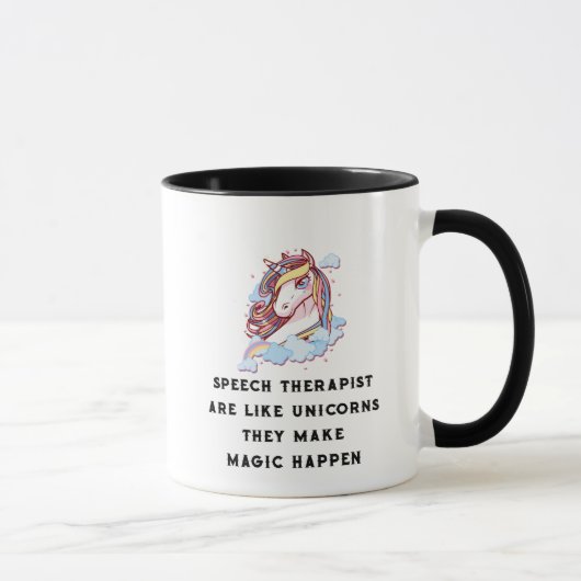 Speech Therapist is als Unicorns Speech Therapie Mok (Rechts)