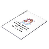 Speech Therapist is als Unicorns Speech Therapie Notitieboek (Linkerzijde)