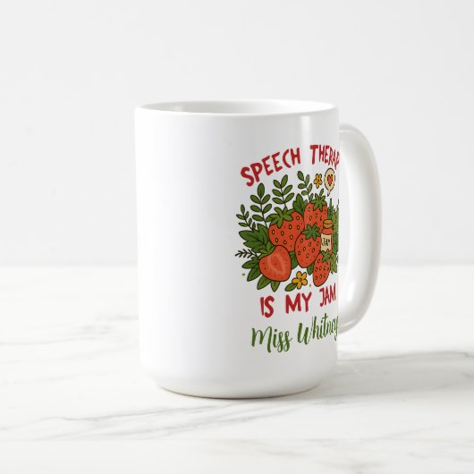 Speech Therapist Language Pathologist SLP Teacher Koffiemok (Voorkant rechts)