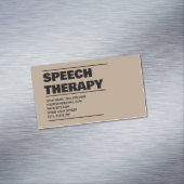 Speech Therapist Magnetisch Visitekaartje (Voorbeeld)