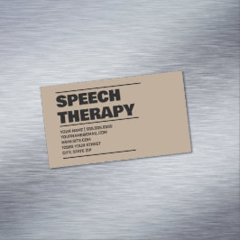 Speech Therapist Magnetisch Visitekaartje