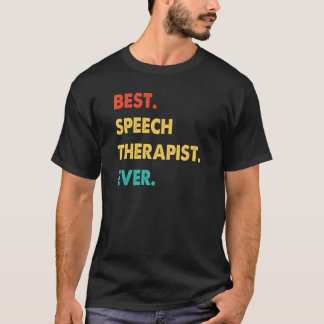 Speech Therapist Professie Retro Best Speech Thors T-shirt