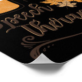 Speech Therapist Pumpkin Spice Latte SLP Herfst Th Poster (Hoek)