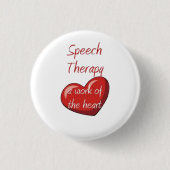 Speech Therapist Ronde Button 3,2 Cm (Voorkant)