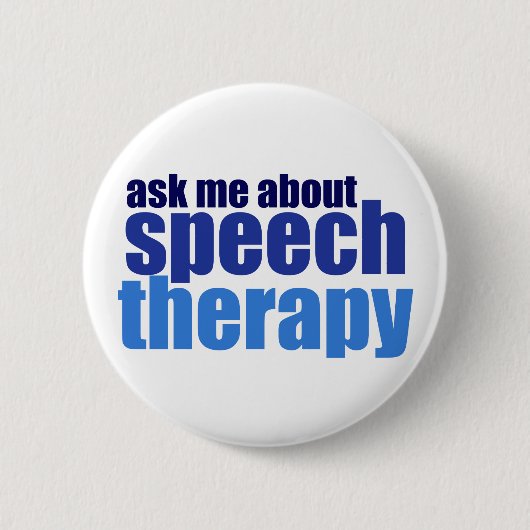 Speech Therapist Ronde Button 5,7 Cm (Voorkant)