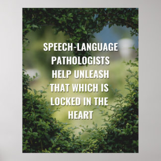 Speech Therapist (SLP) Kantoor Poster