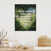 Speech Therapist (SLP) Kantoor Poster (Keuken)